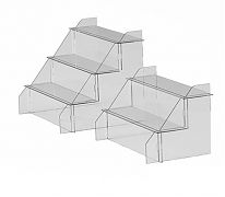 Горки для витрин из оргстекла - Доставка по России и СНГ